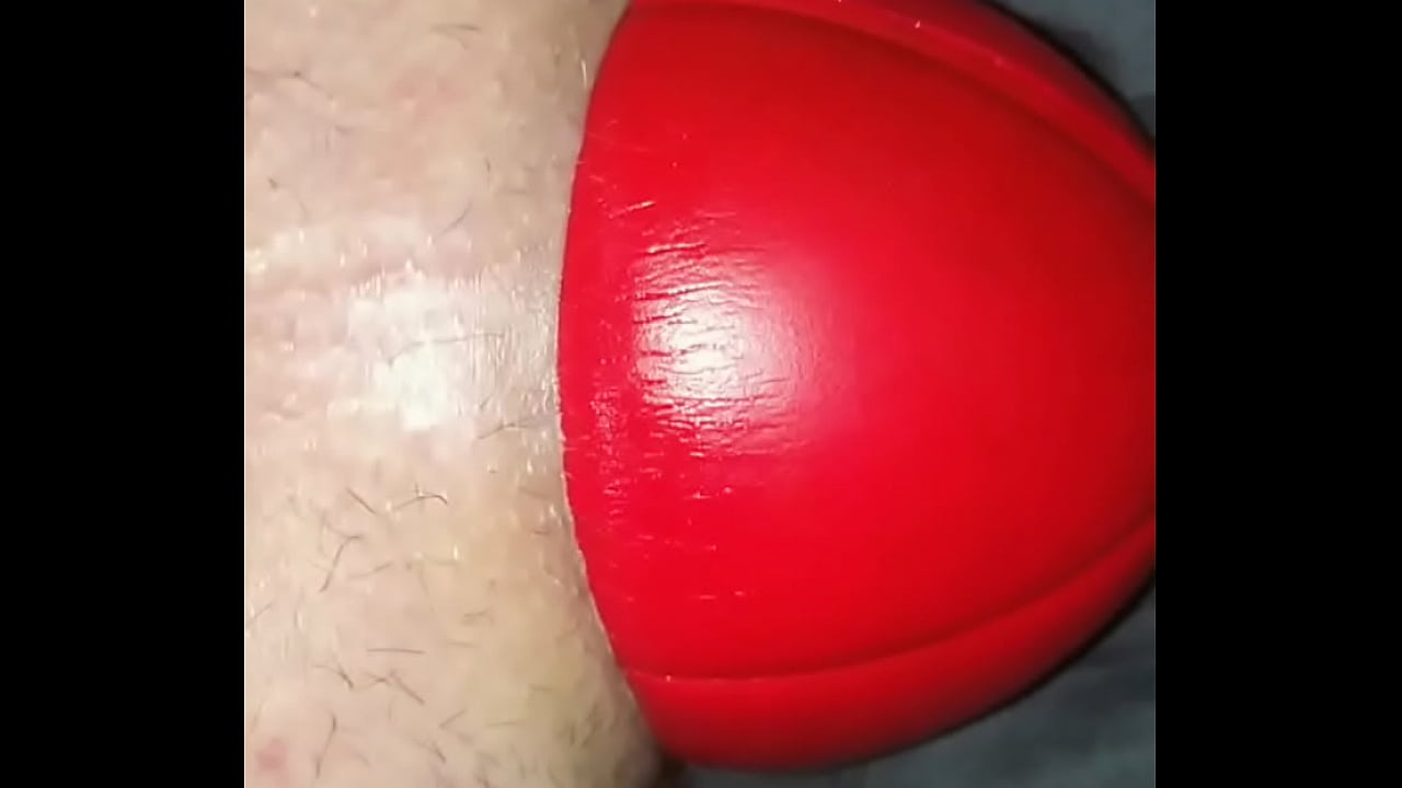 Huge 12 cm wide Football in my Stretched Ass, watch it slide out ...