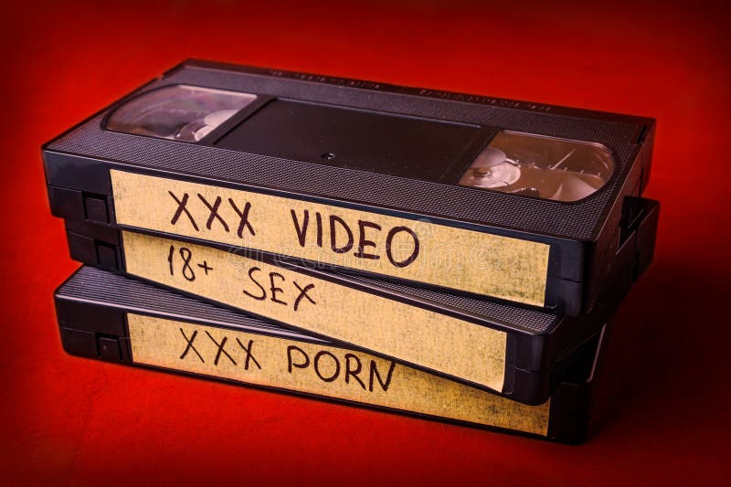 Old Videocassettes VHS with Pornographic Films. XXX Movies for ...