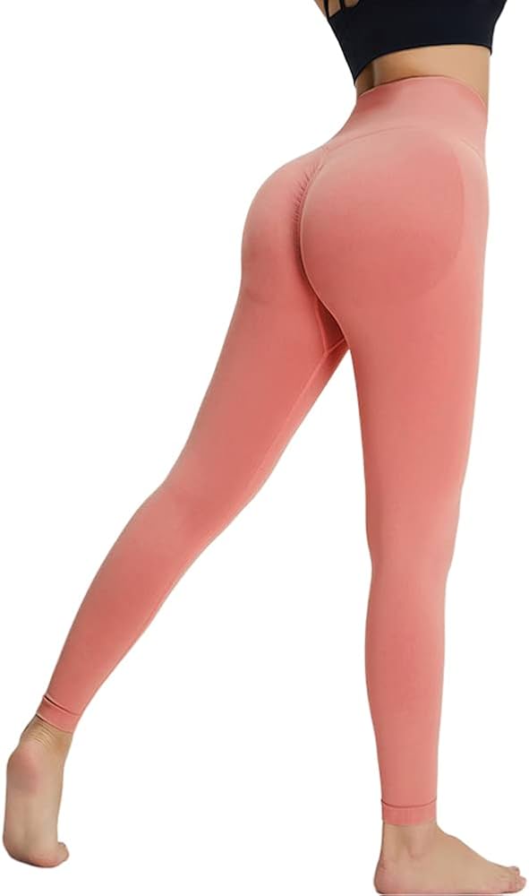 Amazon.com: NALEINING Slim Yoga Pants, Seamless High Waist Naked ...
