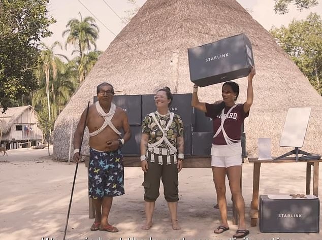 Remote Amazon tribe connects to Elon Musk's Starlink internet ...