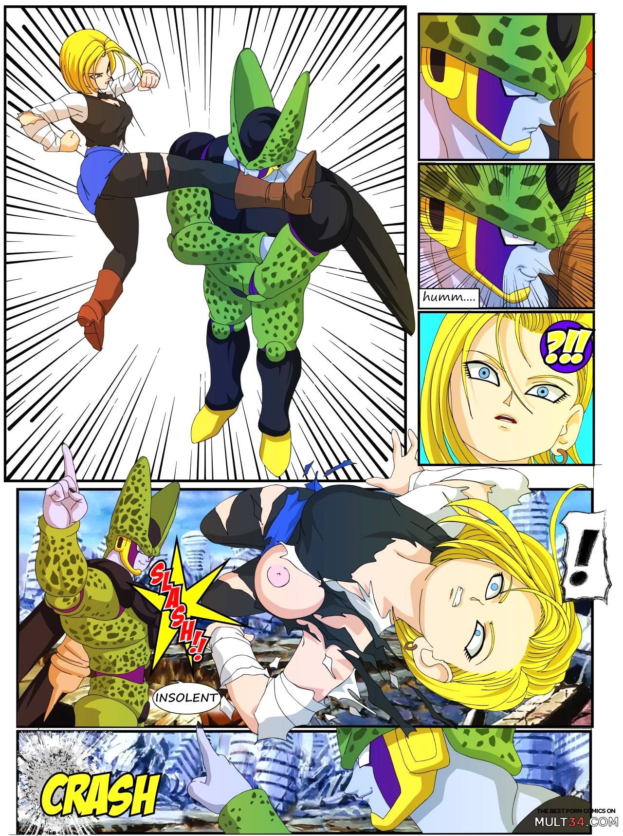 Android 18 vs Cel porn comic - the best cartoon porn comics, Rule ...