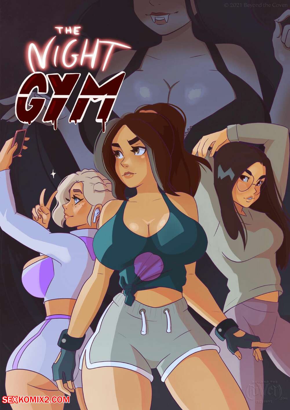 ✅️ Porn comic The Night Gym. HornyX Sex comic busty beauties ...