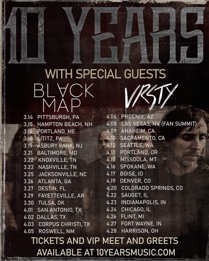 10 Years With Black Map and VRSTY: Dates – Mostly Music