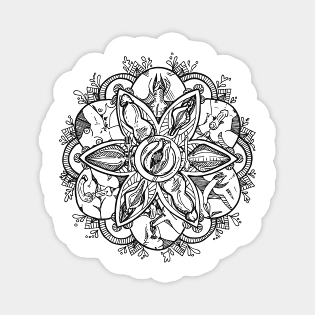 The Porn Mandala - Porn - Magnet | TeePublic