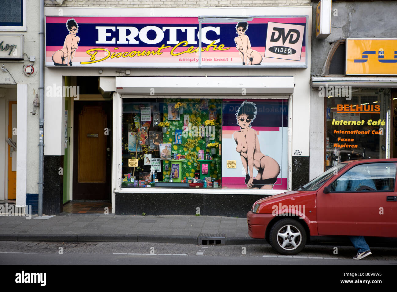 Sex or porn shop called Erotic Discount centre Haarlem Holland ...