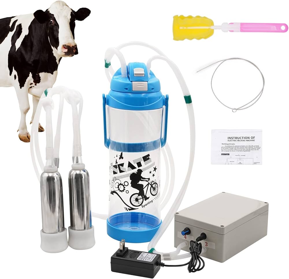 Amazon.com: Milking Machine for Cow Electric Milker 3L Portable ...