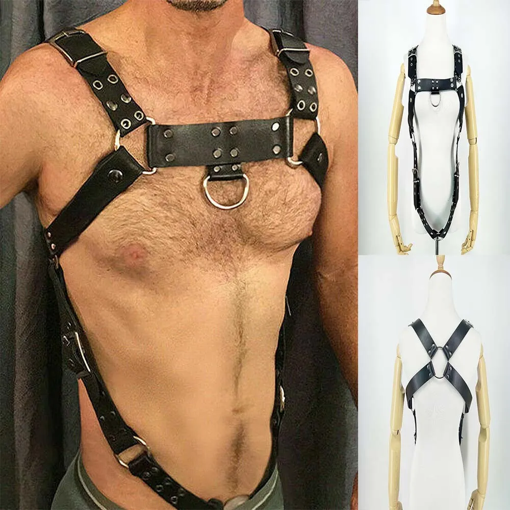 Men Porn Sexy Sex Straps Belts Punk Clubwear Costumes Leather Body ...