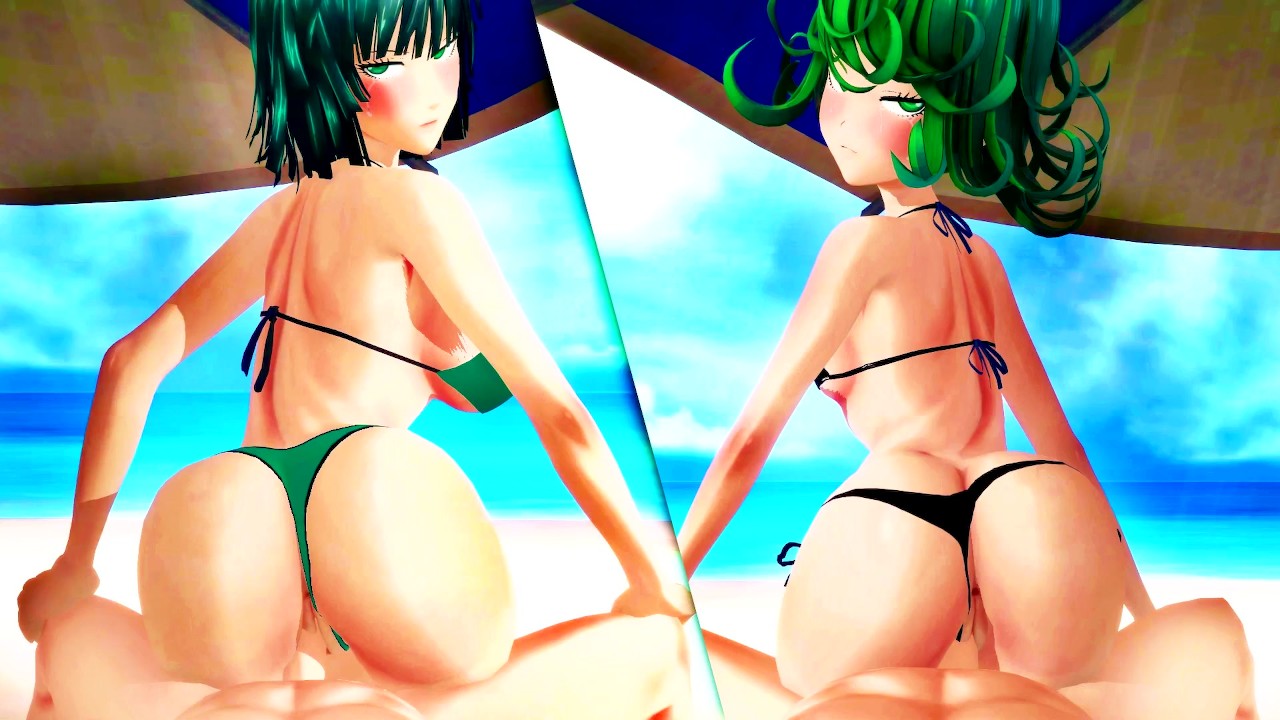 One Punch Man Tatsumaki and Fubuki both Ride ... - Hentai Porn Video