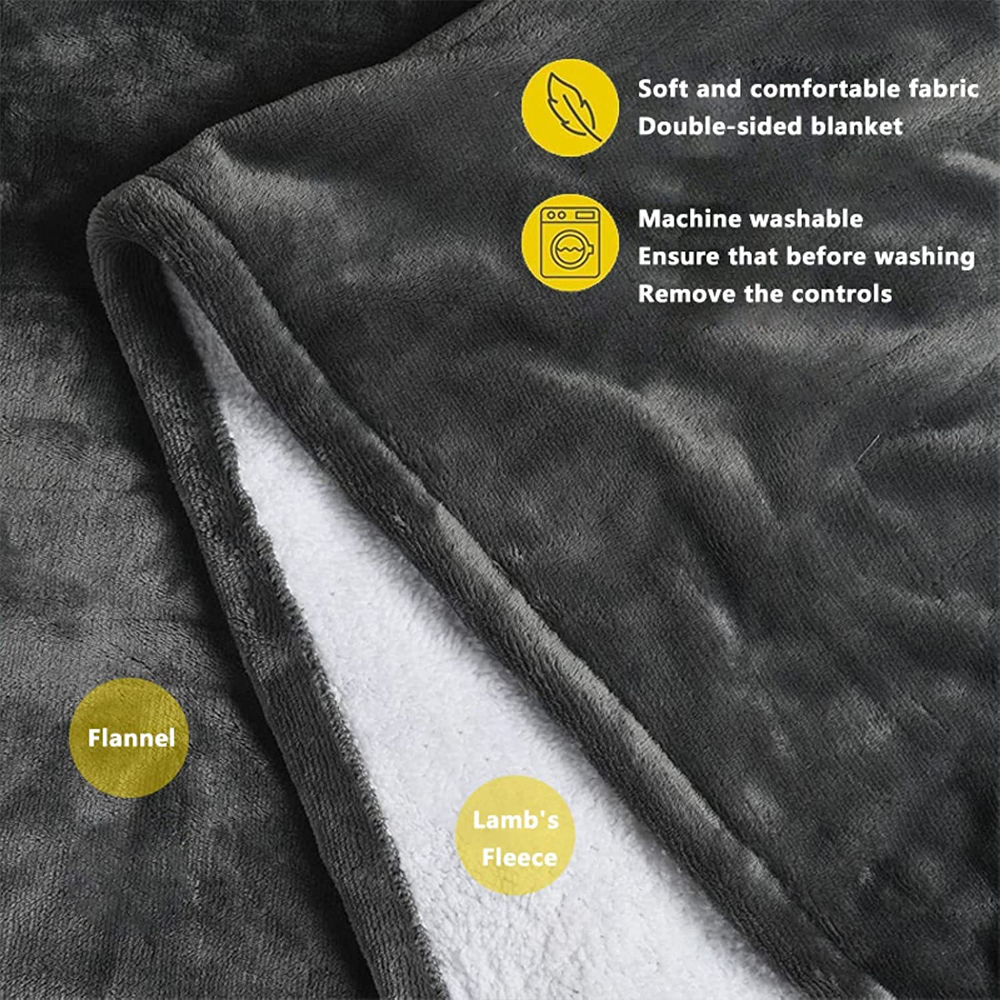 Electric Blanket Thickened Double Sided Heating Cover Blanket ...