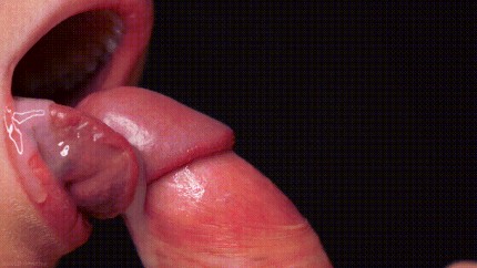 Juice Cum On Sloppy Mouth - Close Up Blowjob Porn Gif | Pornhub.com