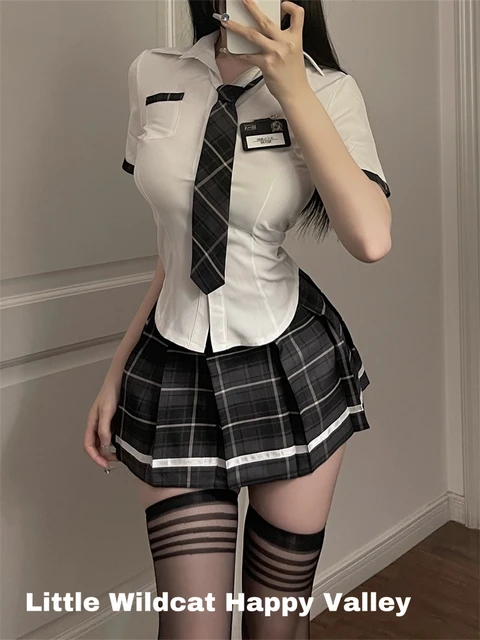 Sexy Lingerie School Student Uniform Role Play Costume Women Cute ...