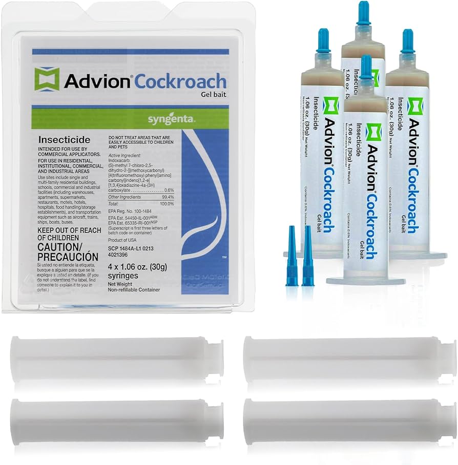 Amazon.com : Advion Cockroach Gel Bait, 4 Tubes x 30-Grams, 4 ...