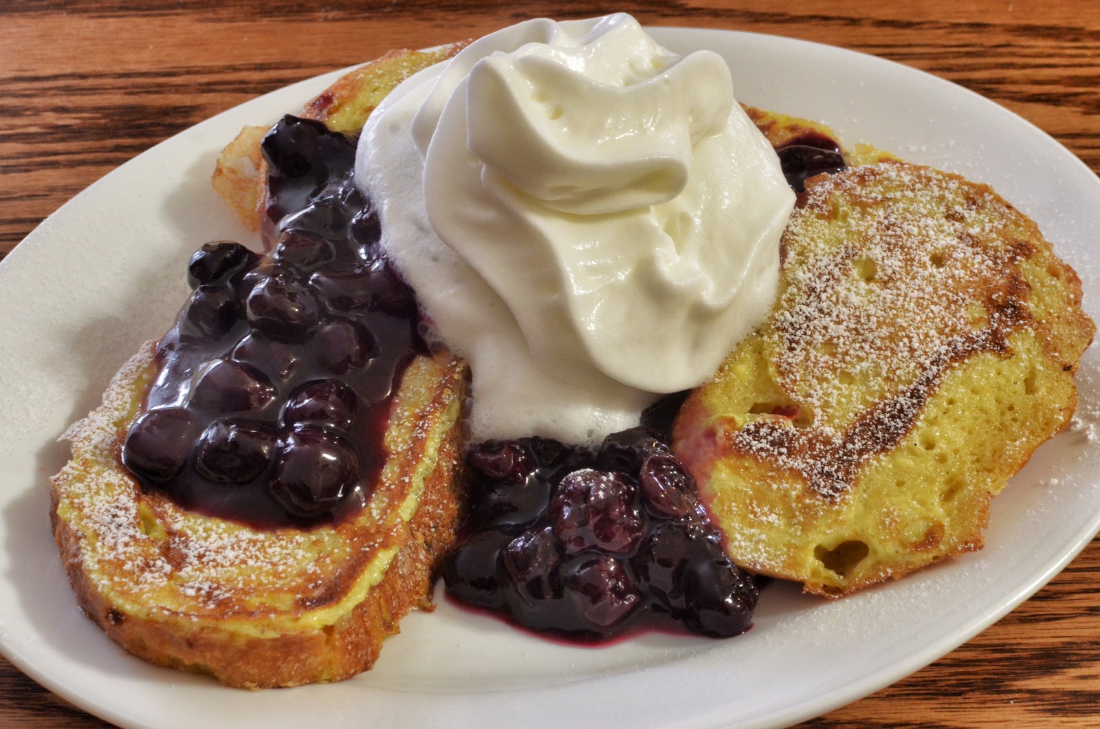 Mmm... breakfast porn - French toast with blueberries and whipped ...