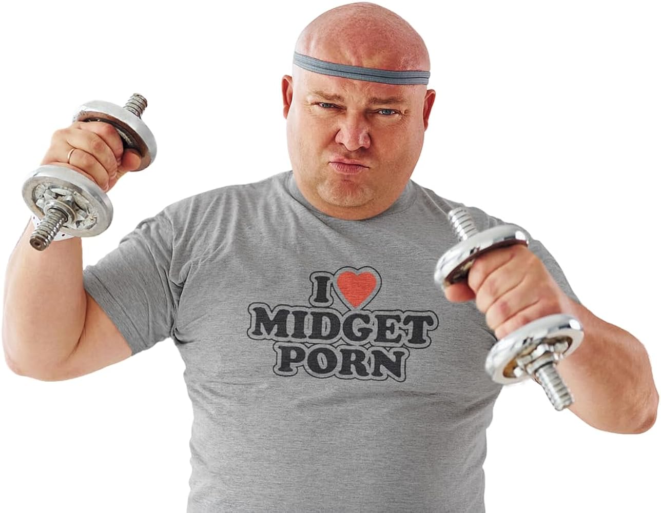 Amazon.com: DIRTYRAGZ Men's I Love Midget Porn T Shirt - Offensive ...