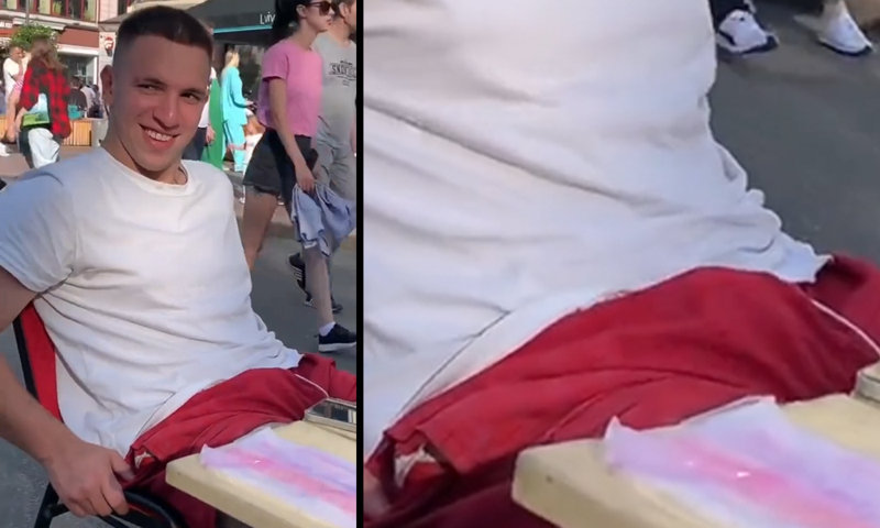 Guy showing off his big bulge in public - Spycamfromguys, hidden ...