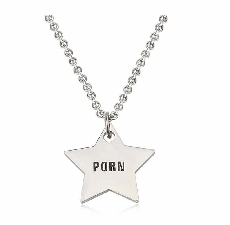 Porn Star - Charm Necklace - Stainless Steel | eBay