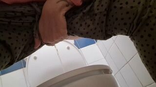 Small Public Toilet Big Pee And Farts 4K - FAPCAT