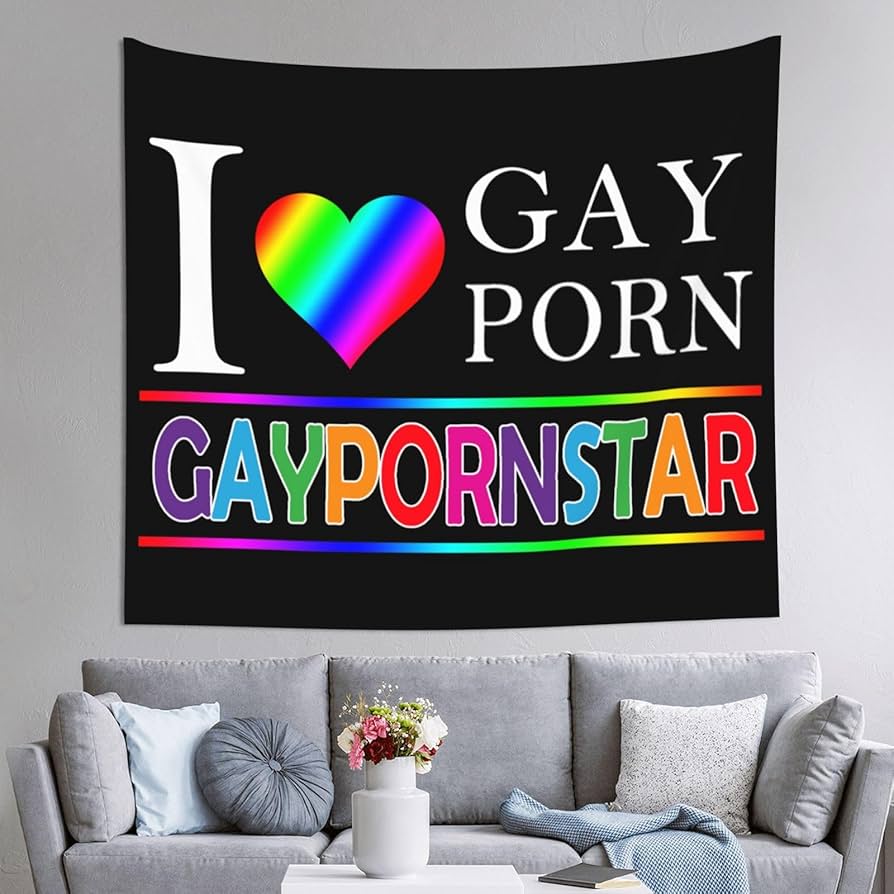 Amazon.com: I Love Gay Porn Pornstar Wall Tapestry Art Tapestry ...