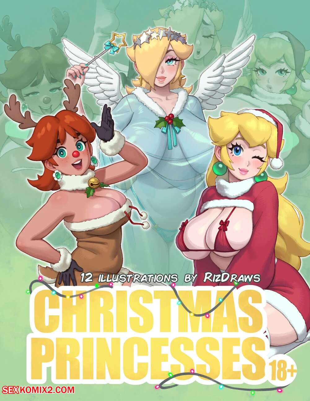 ✅️ Porn comic Christmas Princess Set. Super Mario Brothers ...