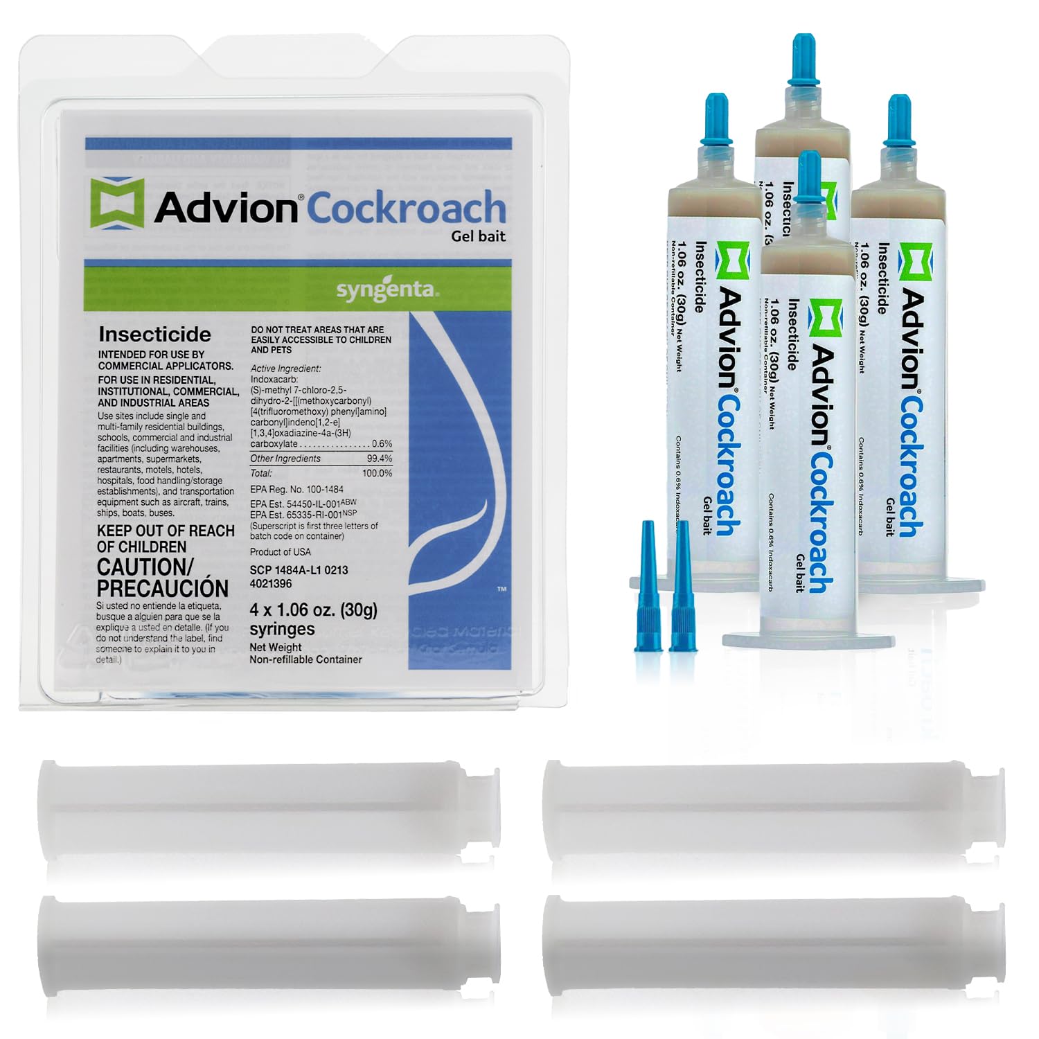 Amazon.com : Advion Cockroach Gel Bait, 4 Tubes x 30-Grams, 4 ...