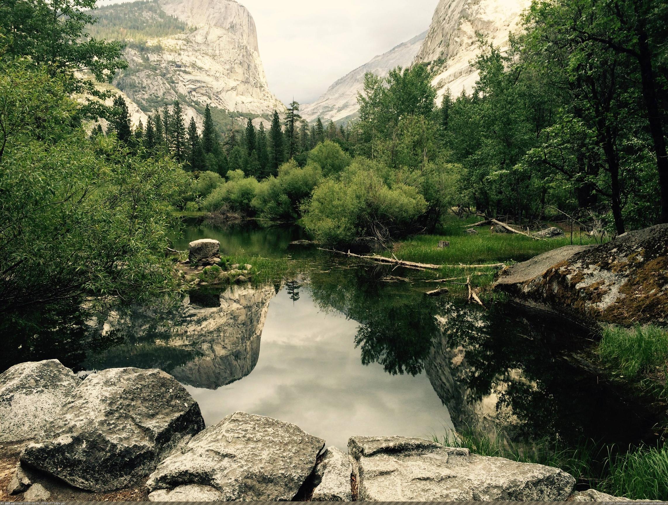 Pic. #Day #Time #Picture #Lake #Yosemite #Cloudy #Mirror #Park ...