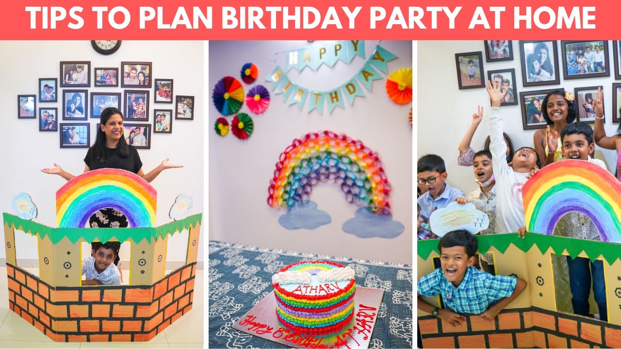 8 Tips to Plan Birthday Party at Home | DIY Birthday Decoration ...