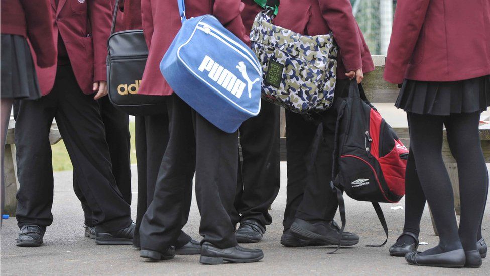 Harassment: Girls 'wear shorts under school skirts' - BBC News