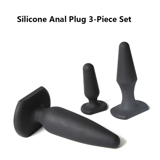 Hot Selling Anal Plug Set OEM ODM 3PCS Silicone Anal Butt Porn Sex ...