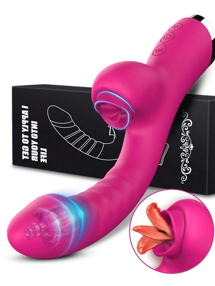 Licking Vibrator For Sexy Women Tongue Lick Clitoris Stimulator ...