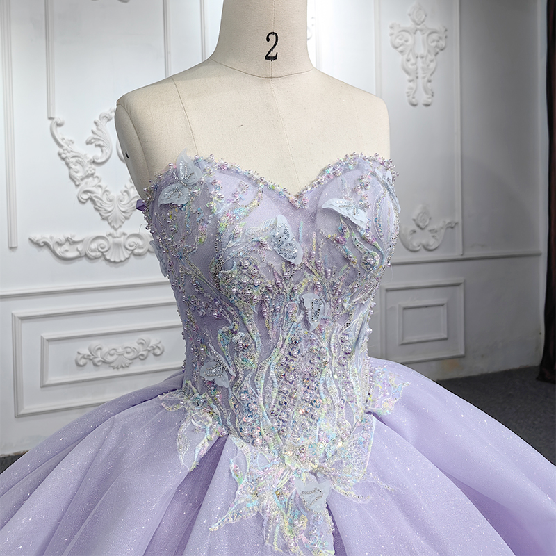 JANCEMBER Quinceañera Dresses Ball Gown Purple Sequined Sweetheart ...