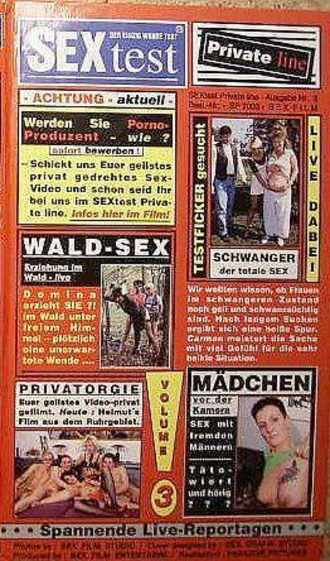 Sex test 3: Waldsex - Schwanger und schwanzsüchtig VHS-Video ...