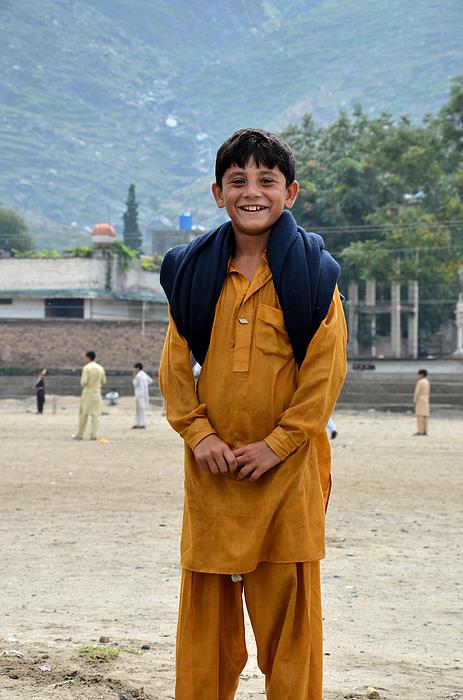 Happy laughing Pathan boy in Swat Valley Pakistan Hand Towel by ...