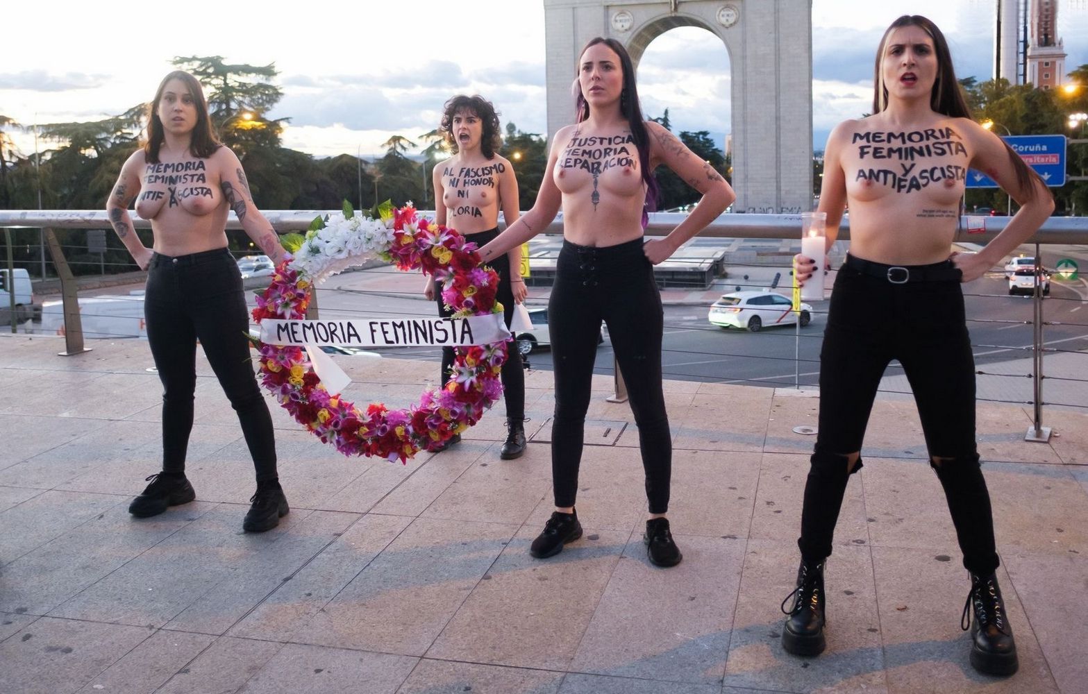 Topless FEMEN Protest