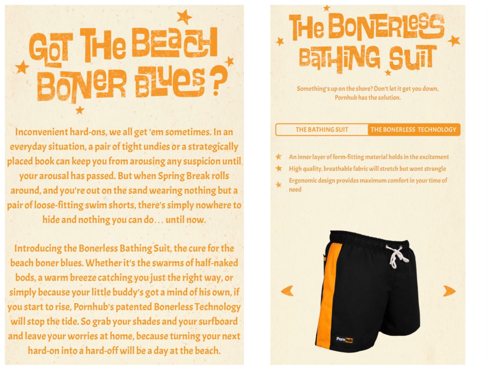 PornHub designed a bathing suit that hides your boner! : r ...