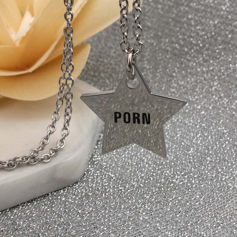 Porn Star - Charm Necklace - Stainless Steel | eBay