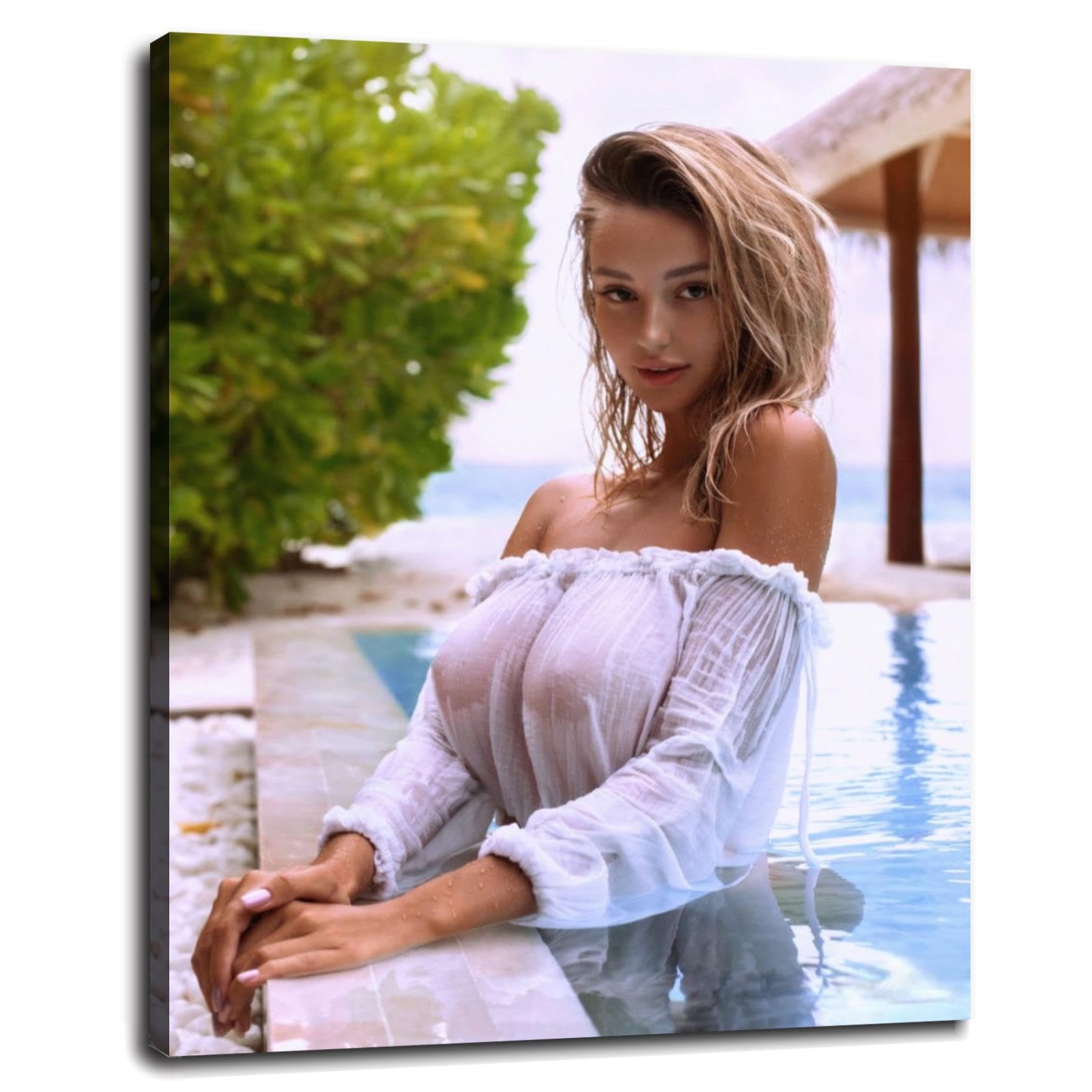 Amazon.com: COVERTOP Bedroom Bathroom Porn Poster Wall Art Bikini ...