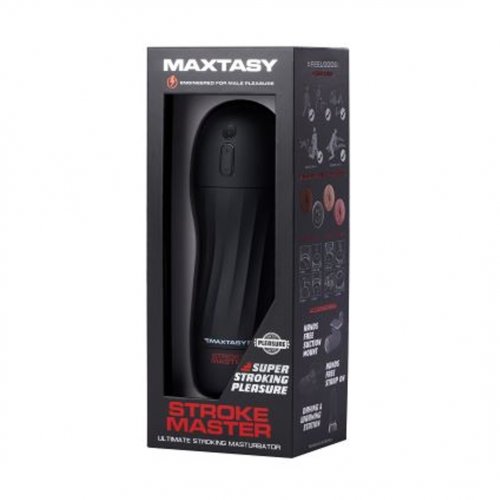 Maxtasy Stroke Master 10 Function Clear Sleeve Textured Stroker ...