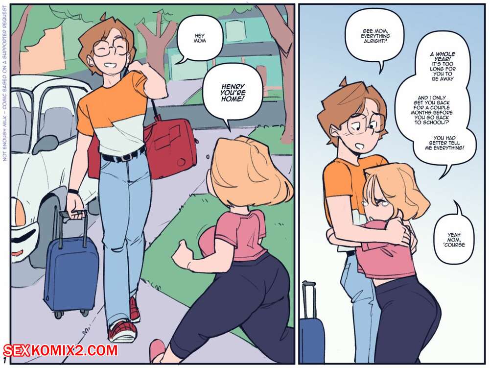 ✅️ Porn comic Summer Ache. NotEnoughMilk Sex comic young guy ...