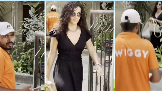 Swiggy on viral video of delivery agent walking past Taapsee Pannu ...