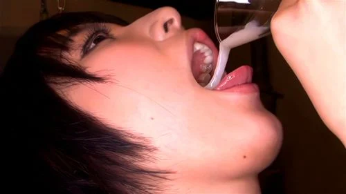 Watch Japanese semen-lover Miku Abeno drinks a 100% cum cocktail ...