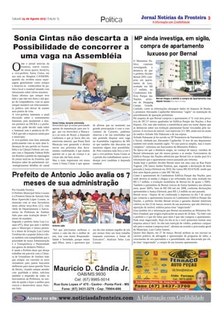 13º Edição Jornal Noticias da Fronteira 24/08/2013 | PDF