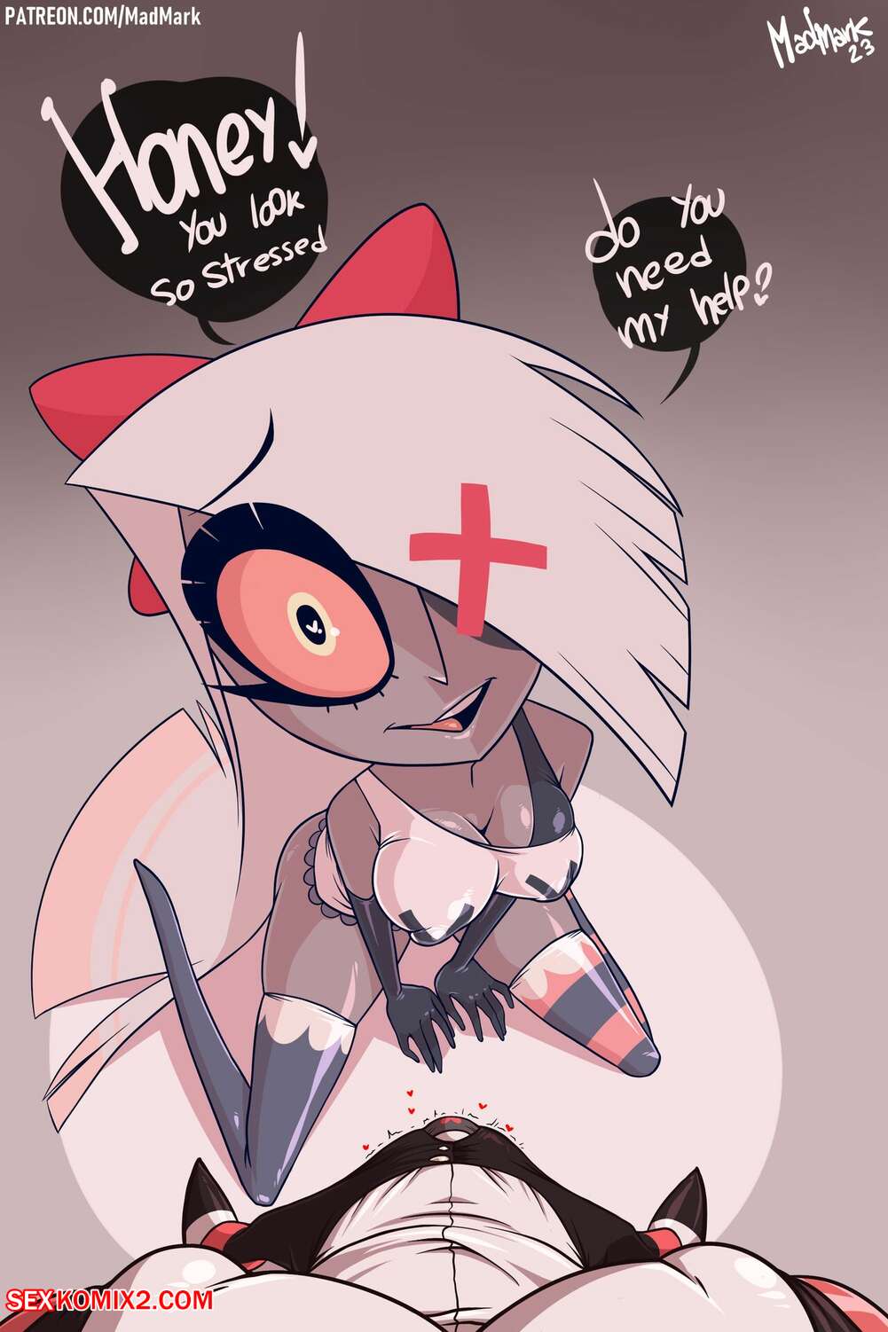 ✅️ Porn comic Hazbin Hotel. MadMark Sex comic busty blonde was ...