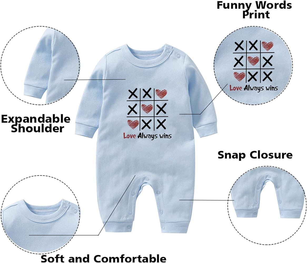 Amazon.com: YSCULBUTOL Baby Twins Bodysuits My First Valentine's ...