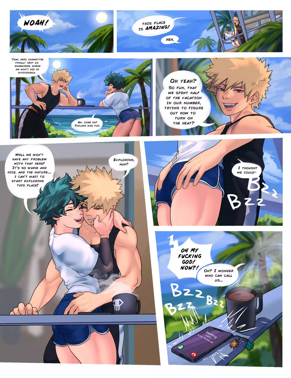 Yaoi porn comics Boku no Hero Academia – BKDK Vacation. Pairing ...