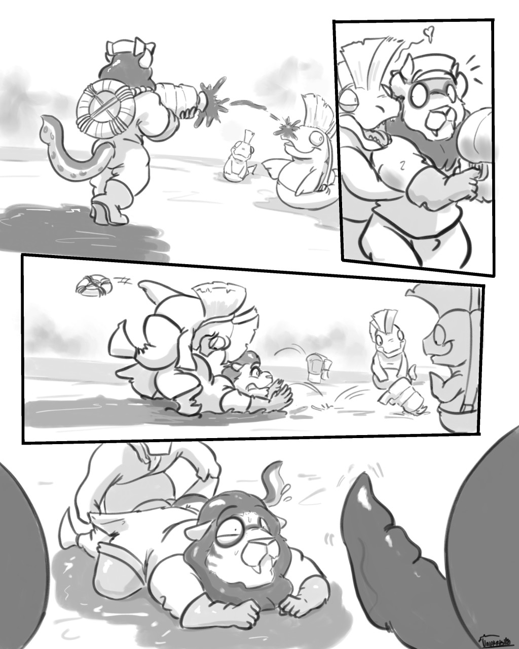 Quickie salmon run - Page 1 - Comic Porn XXX