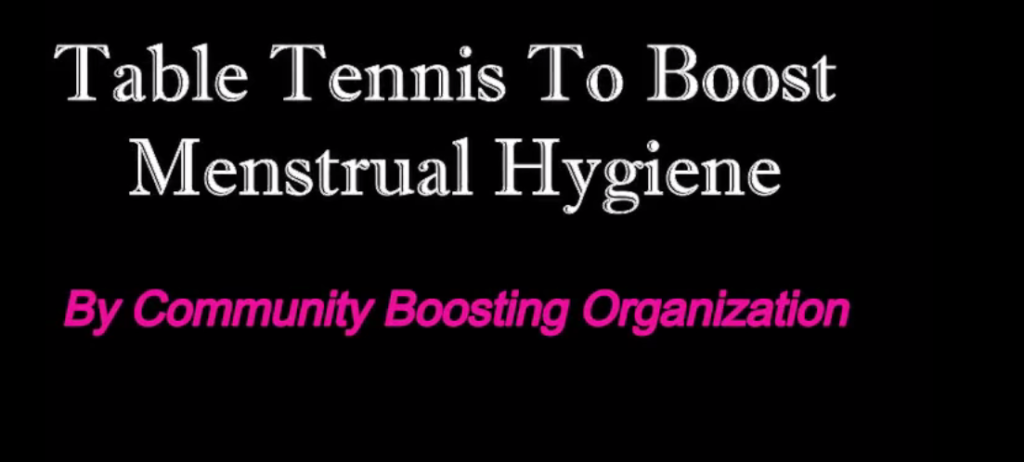 Table Tennis to Boost Menstrual Hygiene – CBO