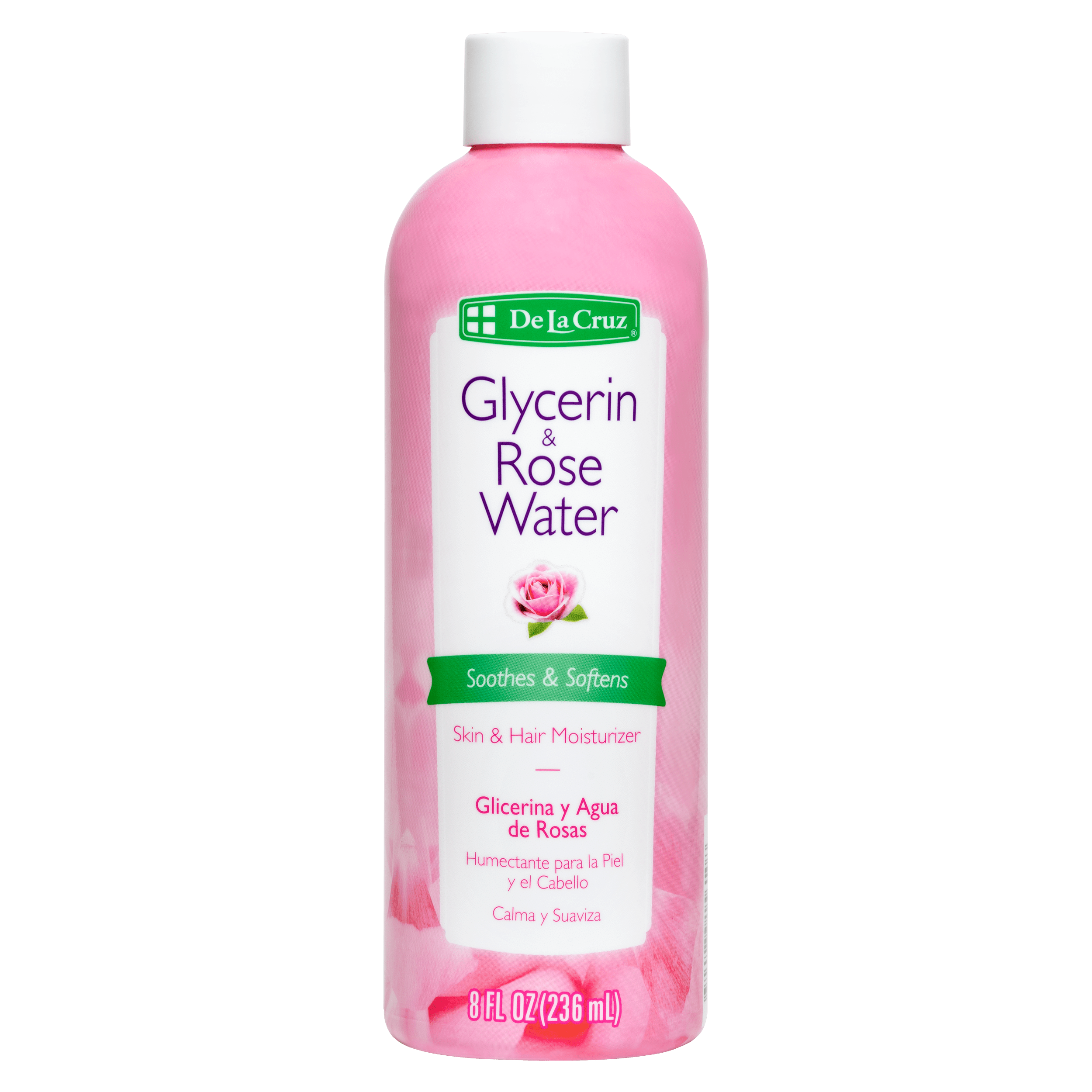 Glicerina y Agua de Rosas De La Cruz® 8 FL OZ (236 mL)