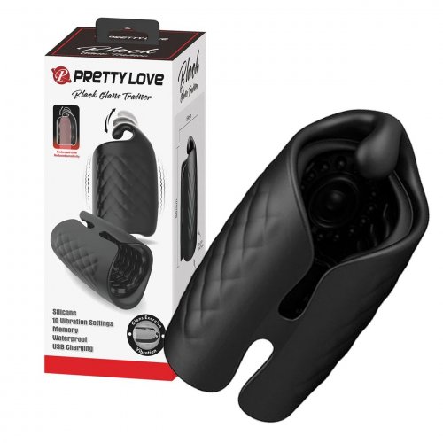 Pretty Love Vibrating Glans Trainer - Black | Sex Toys & Adult ...