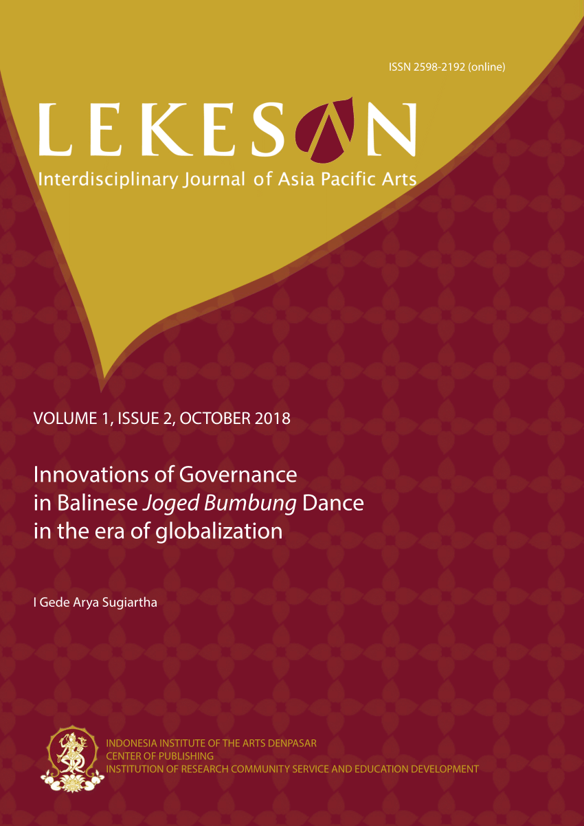 PDF) Innovations of Governance in Balinese Joged Bumbung Dance in ...