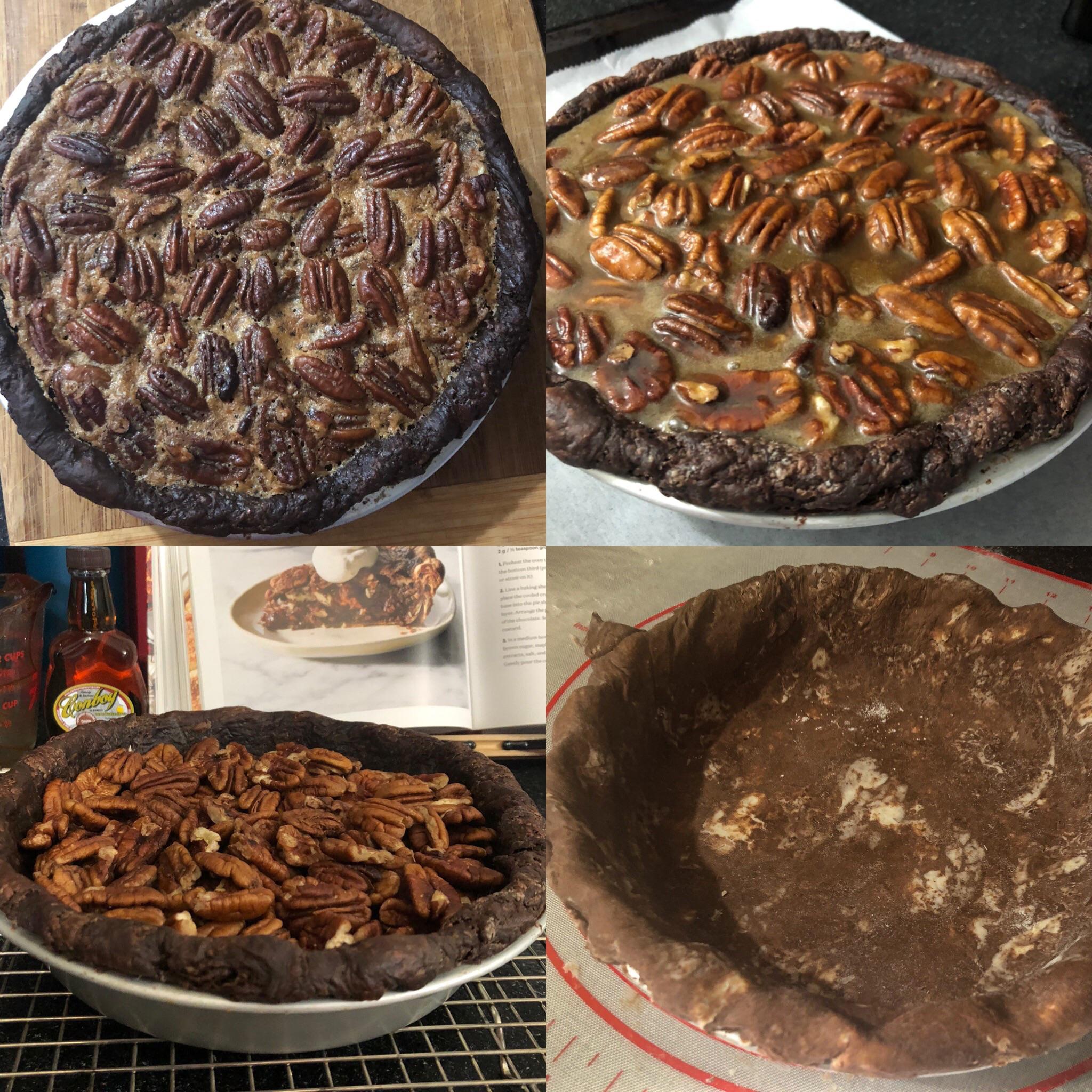 How about a food porn fail?, this was a Black Bottom Pecan Pie ...